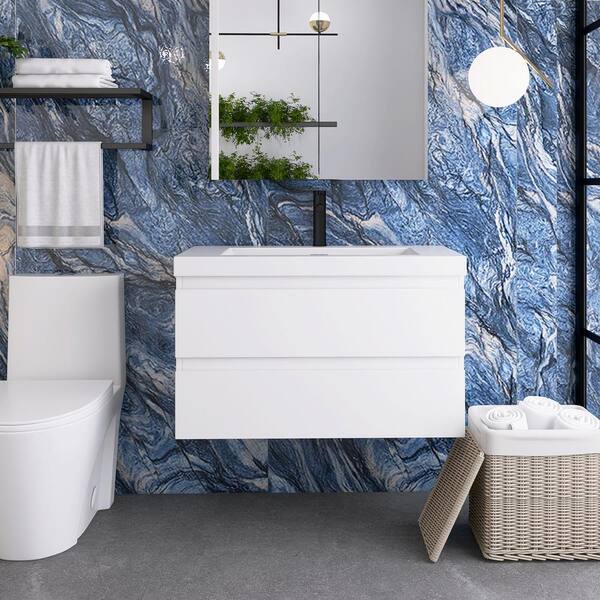 SHR ビンディング G-STYLE 36 in. W x 19.5 in. D x 22.5 in.H Single Sink Bath Vanity Side