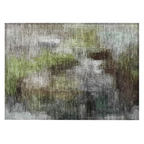 Chantille Machine Washable Indoor/Outdoor Abstract ACN2738 Taupe 2 ft. x 3 ft. Accent Rug