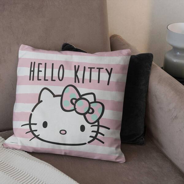 Hello fashion kitty throw pillow