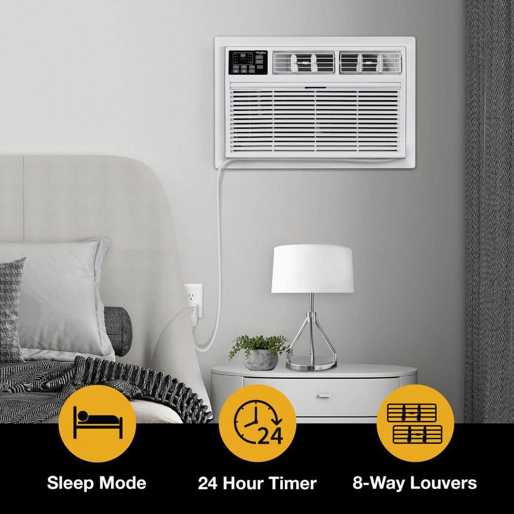 Whirlpool 10,000 BTU White Wall Air Conditioner with Remote