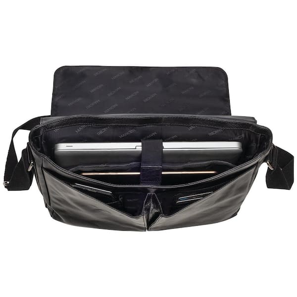Leather Briefcase Messenger Bag 15 Inch Laptop Bag Satchel 