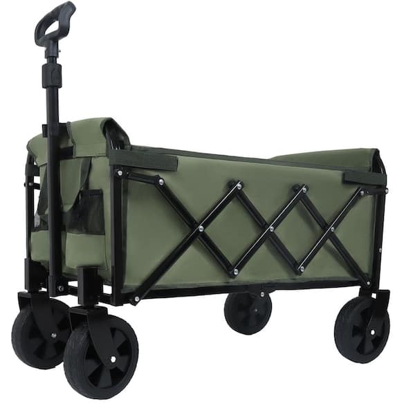 12 cu. ft. Steel Garden Cart, Army Green
