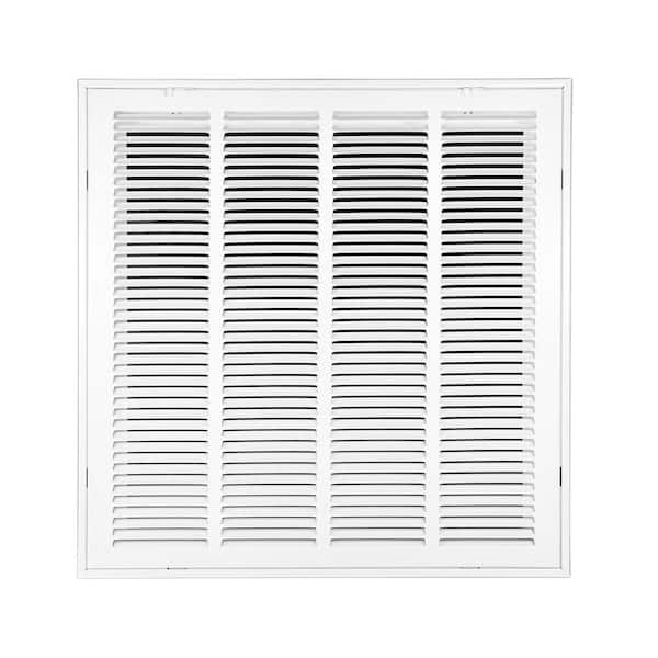 Venti Air 16 in. x 16 in. Square Return Air Filter Grille of Steel in White