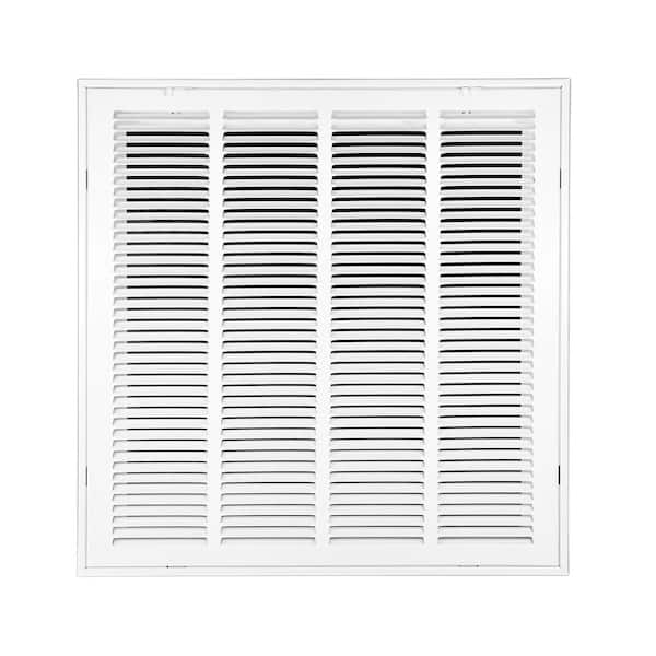 Venti Air 20 in. x 20 in. Square Return Air Filter Grille of Steel in White