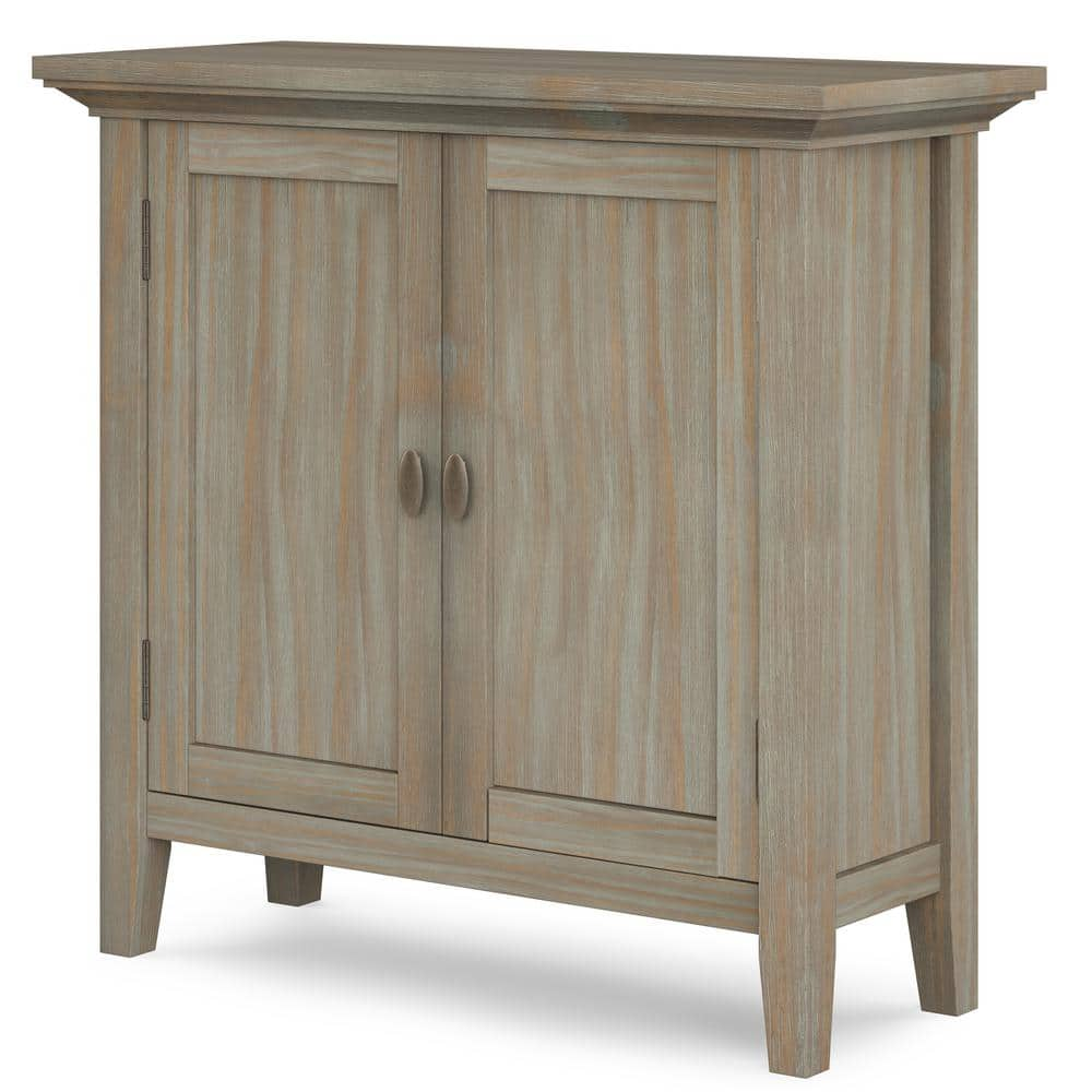 Redmond Solid Wood 32 in. Wide Transitional Low Storage Cabinet in ...