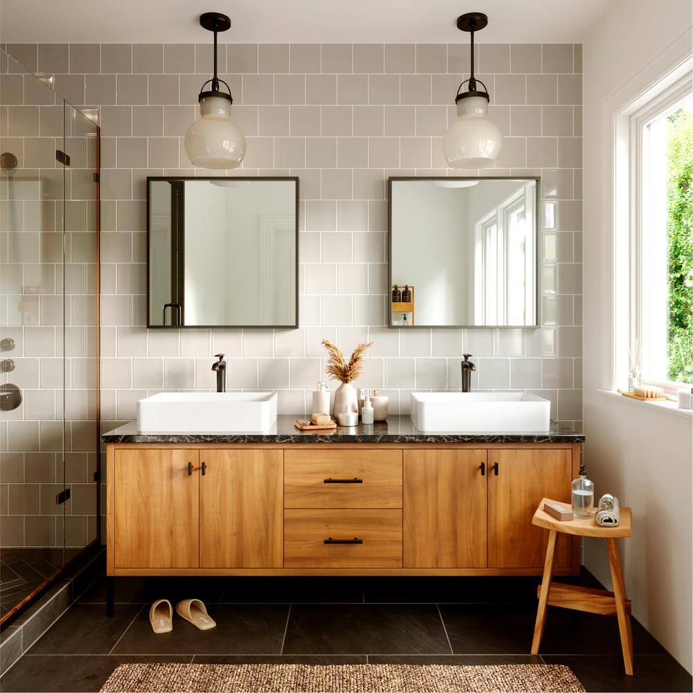 Woodburn Oil Rubbed Bronze Vessel Bathroom Faucet with Pop-Up Drain