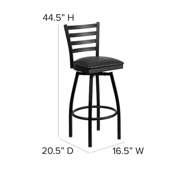 Flash Furniture 32 In Black Swivel, How To Make My Bar Stools Higher
