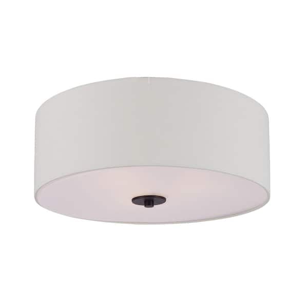 Maxim Lighting Bongo 3-Light Oil Rubbed Bronze Flushmount