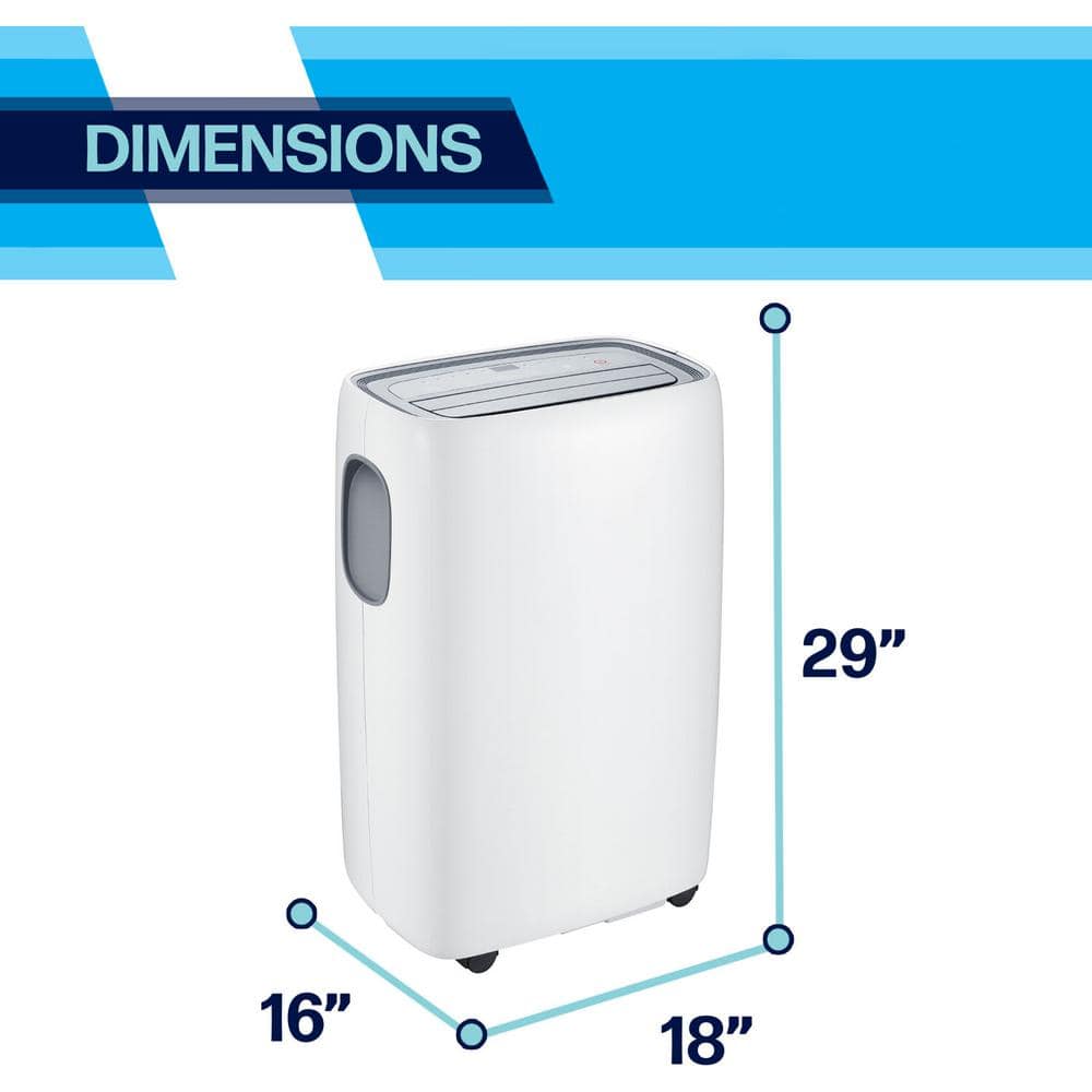 Arctic Wind 14000 BTU White Portable Air Conditioner with Sleep Mode