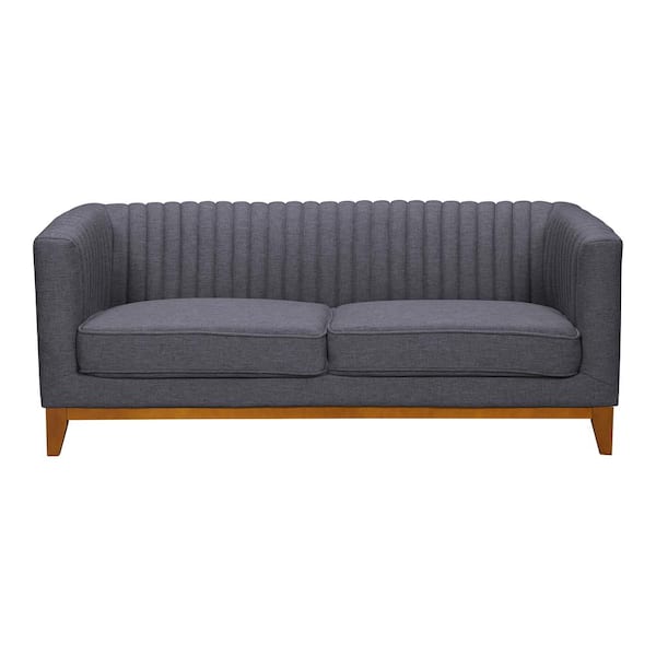 Armen Living Prism Dark Grey Loveseat