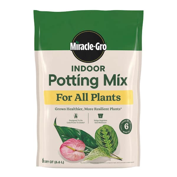 Indoor Potting Mix for All Plants 6 qt. Soil For Indoor Container Plants, Use with Houseplants and More