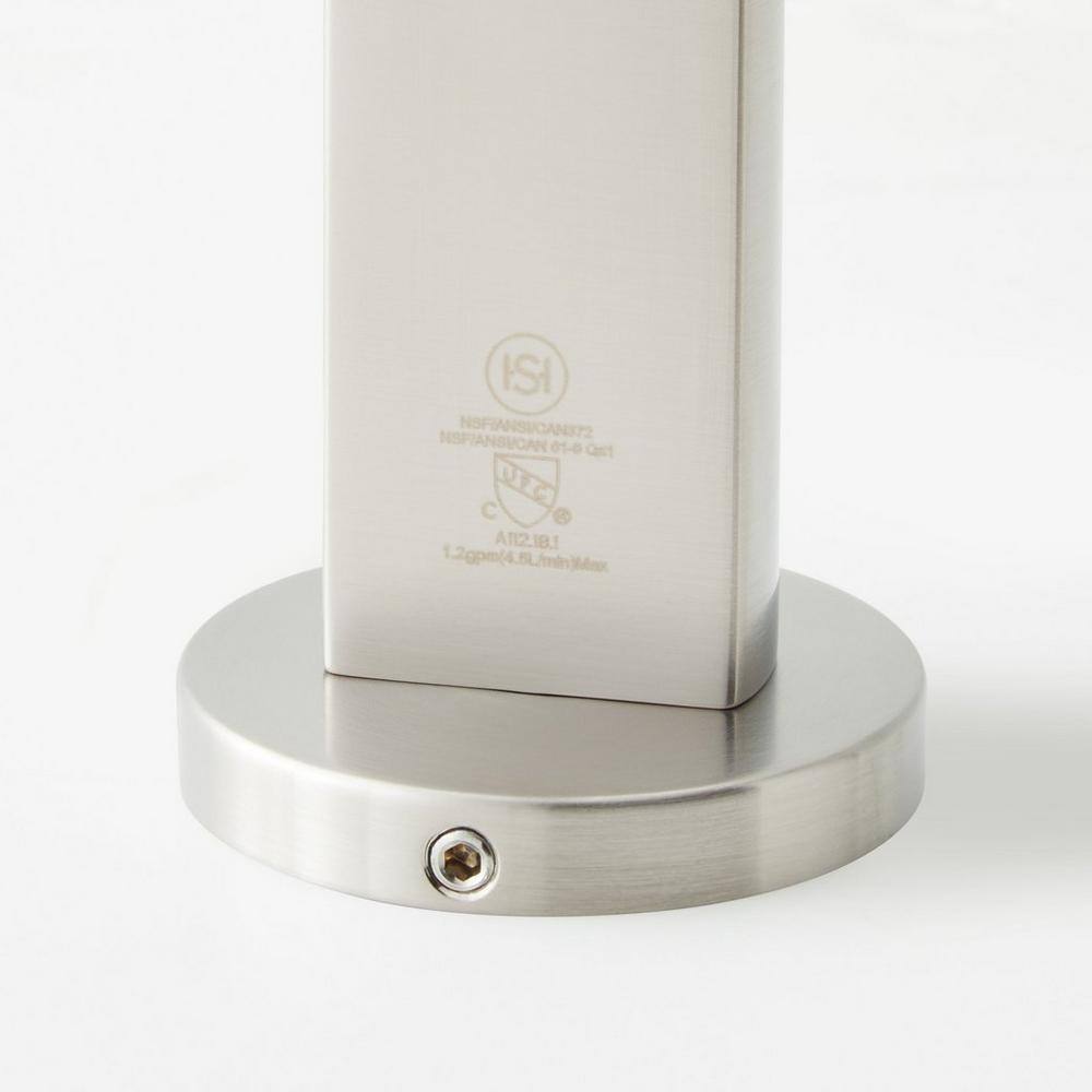Brushed Gold Wall Mounted Modern Bathroom Faucet