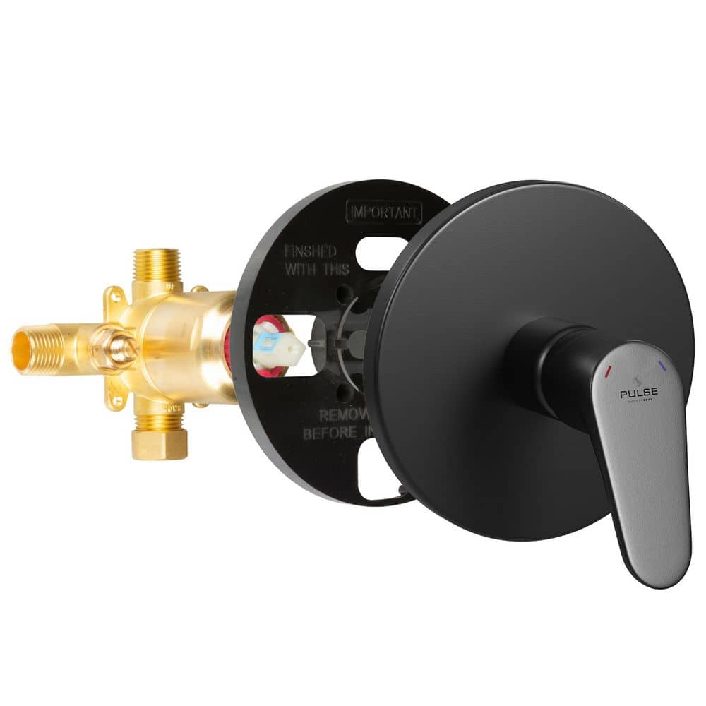 Tru-Temp 1-Handle Pressure Balanced 1/2 in. Rough-In Valve Trim Kit, Matte Black (Valve Included) price history on PriceWatchPro
