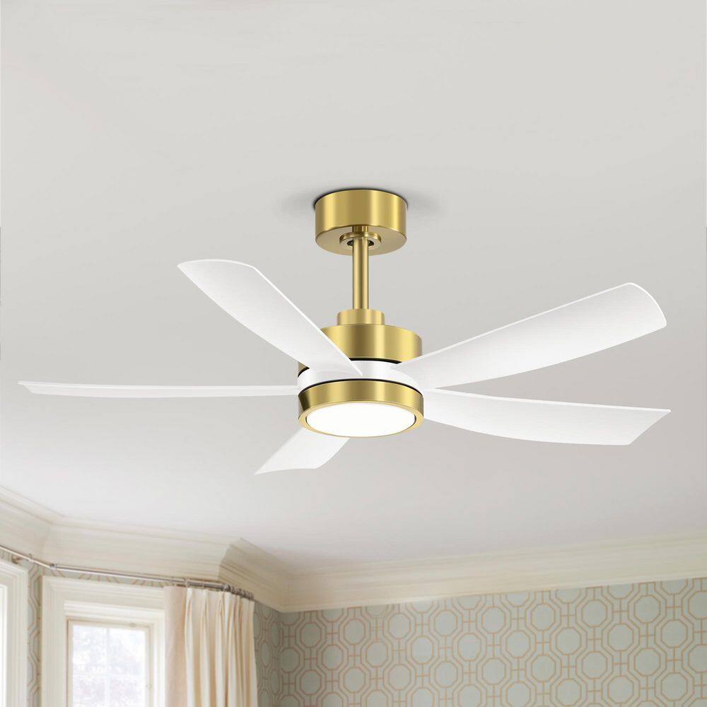 Valentine 52 in. Indoor Integrated LED Black Ceiling Fan with Light, Black Propeller Blades and Remote Control Included price history on PriceWatchPro
