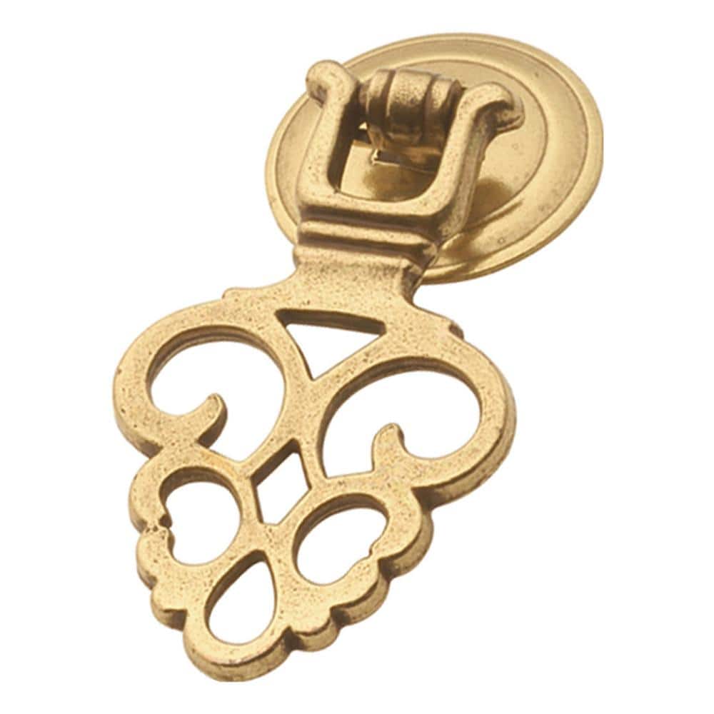 Polished Brass Traditional Drop Bail Drawer Pull