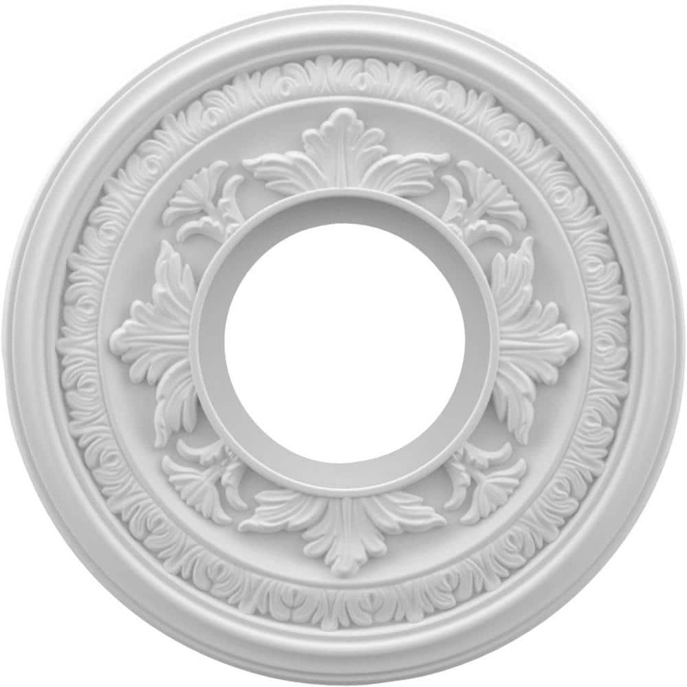 Baltimore White Thermoformed PVC Ceiling Medallion, 10" Diameter