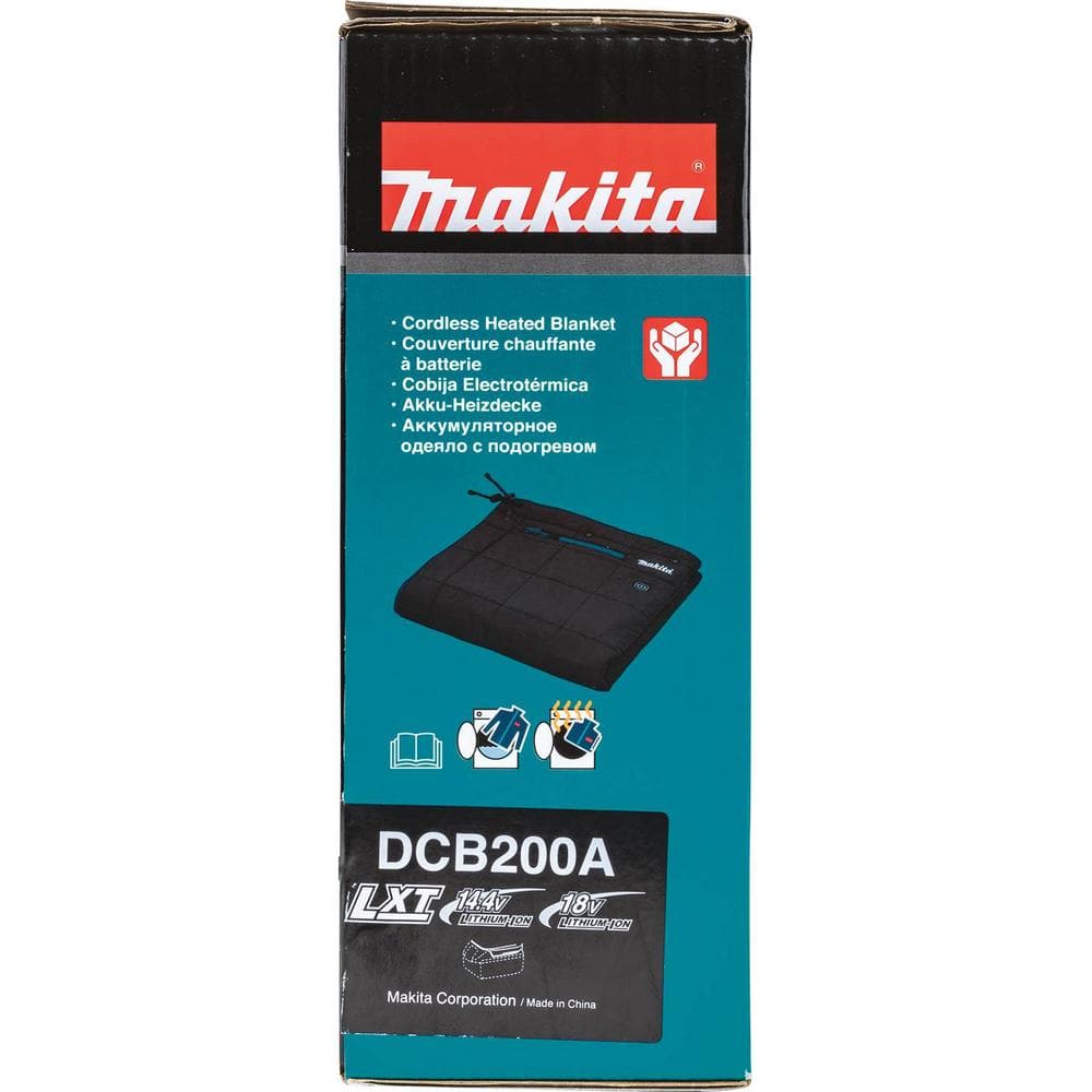 Black Polyester Hooded Heated Blanket with 3 Heat Settings