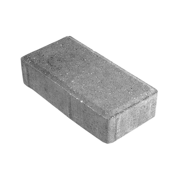 Oldcastle 8 in. x 4 in. x 1.75 in. Gray/Charcoal Concrete Holland
