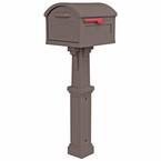 Grand Haven Mocha, Extra Large, Plastic, Mailbox and Post Combo