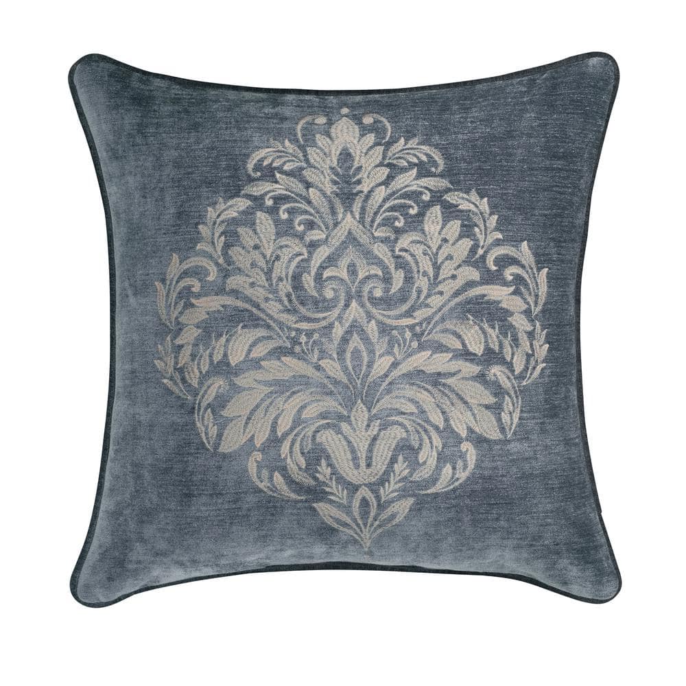 Sarah Polyester 20 in. Square Embellished Decorative Throw Pillow 20 x 20 i