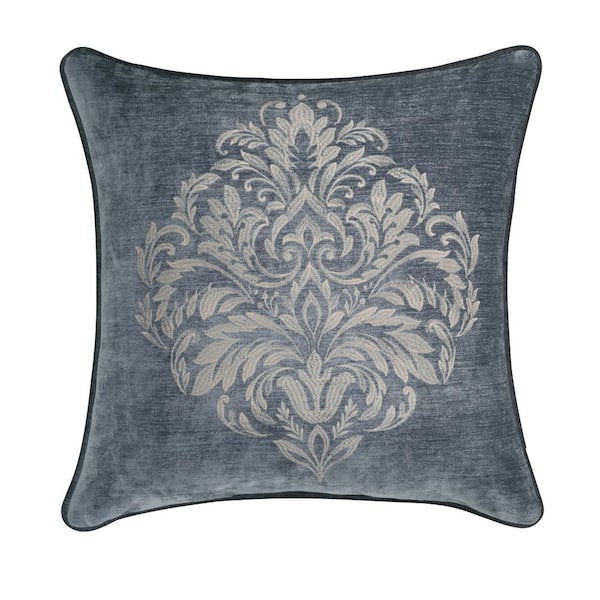 Unbranded Sarah Polyester 20 in. Square Embellished Decorative Throw Pillow 20 x 20 in.