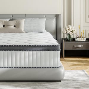 Full Size Firm Hybrid Memory Foam 10 in. Individual Pocket Spring Support and Breathable Mattress