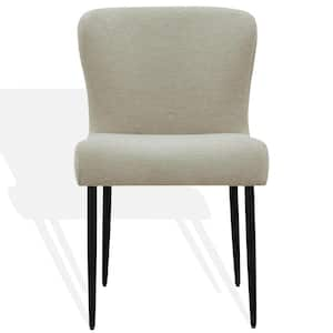 Katlynn Taupe/Black 18.7 in. Wood Dining Chair