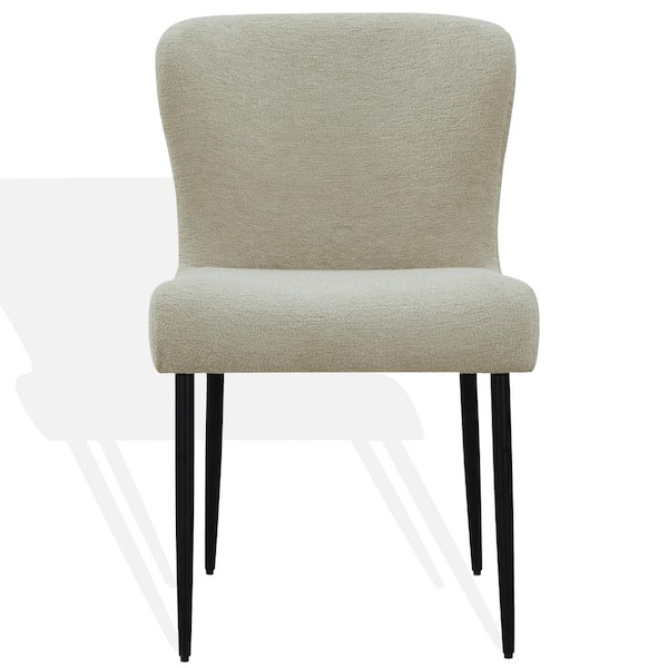 SAFAVIEH Katlynn Taupe/Black 18.7 in. Wood Dining Chair