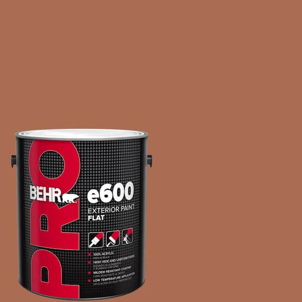BEHR PRO 1 gal. #BIC-45 Airbrushed Copper Flat Exterior Paint