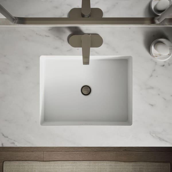 KOHLER Cursiva 19.8 in. x 15.63 in. Undermount Bathroom Sink in