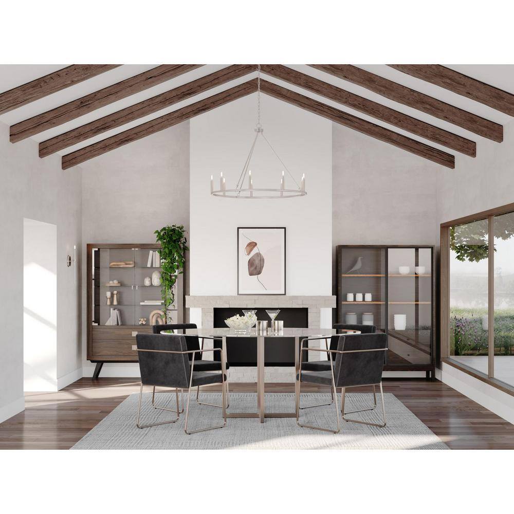 Gilliam 9-Light Brushed Nickel Circular Chandelier