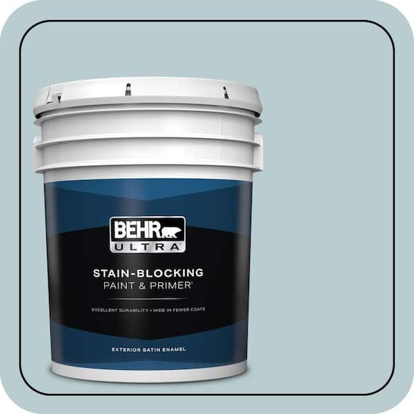 BEHR ULTRA 5 gal. #MQ3-54 Dayflower Satin Enamel Exterior Paint & Primer