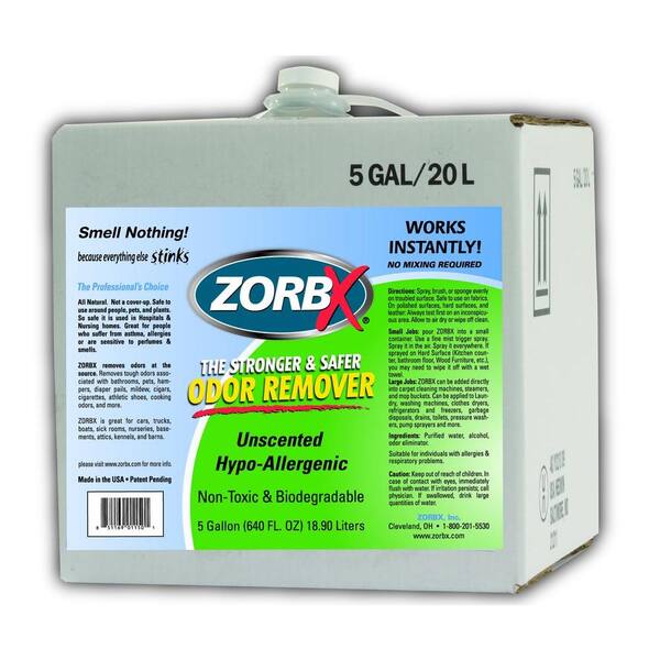 Zorbx 5 Gal. Unscented Odor Remover