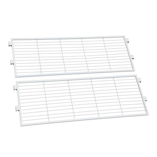 Convenience Concepts Xtra Storage Shelf Deluxe White Metal Extension Set of 2