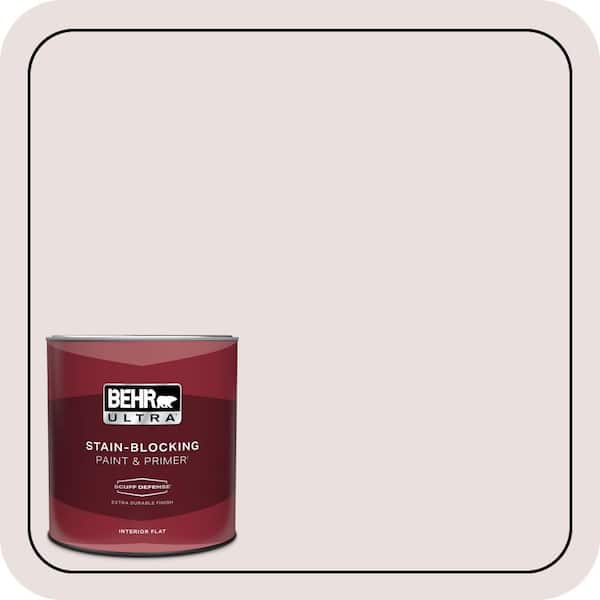 BEHR ULTRA 1 qt. #PR-W06 Prelude To Pink Extra Durable Flat Interior Paint & Primer