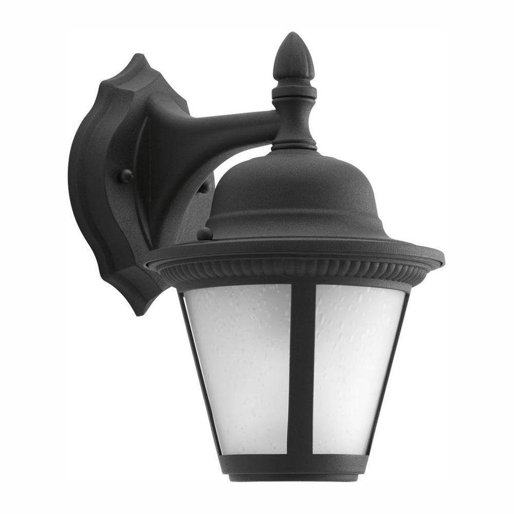 Koda Williams Black Outdoor LED Wall Lantern with Power Outlet