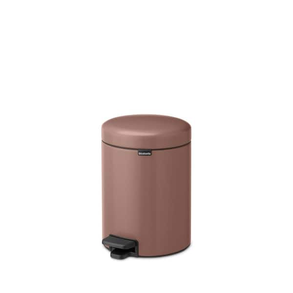 Brabantia NewIcon 1.3 Gal. (5 l) Satin Taupe Step-On Trash Can