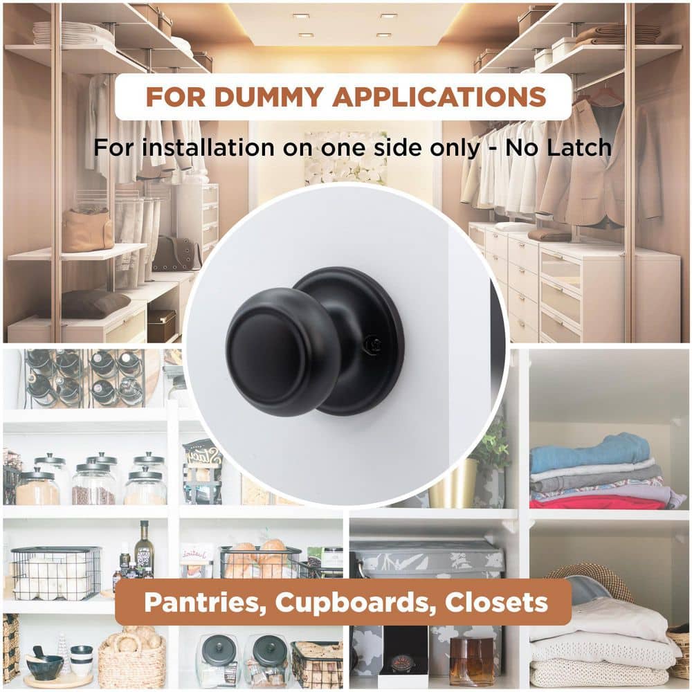 Colonial Black Dummy Door Knob