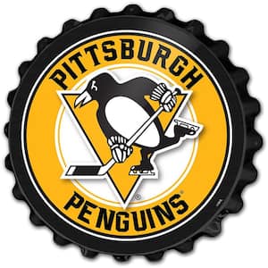 19 in. Pittsburgh Penguins Plastic Bottle Cap Decorative Sign