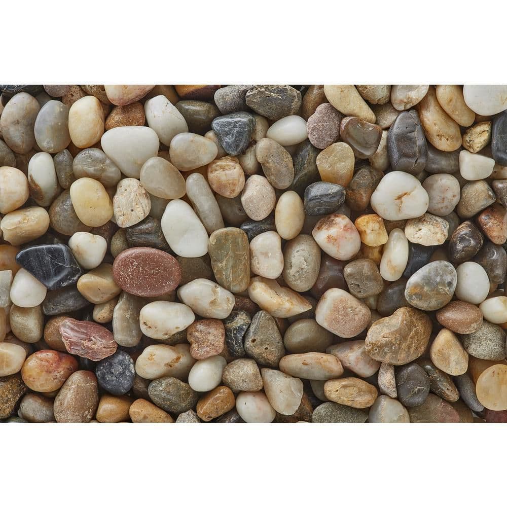 Polished Mixed Gravel 3/8 in. Landscape Decorative Stone, 20 lb. Bags, Half Pallet (55 Bags / 1,100 lbs.) price history on PriceWatchPro