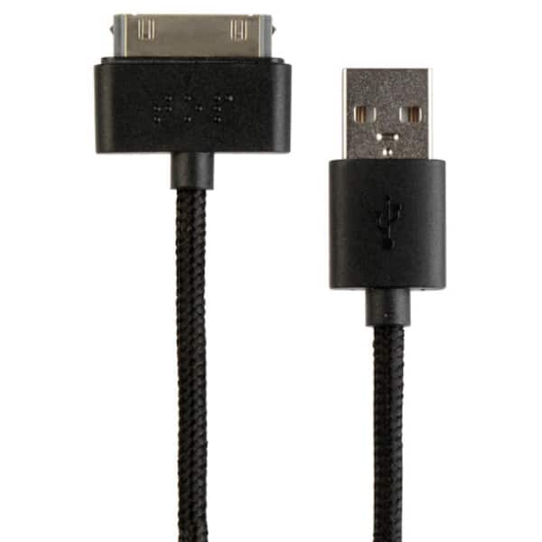 Tech & Go 6 ft. 30-Pin Braided iPhone/iPad Cable