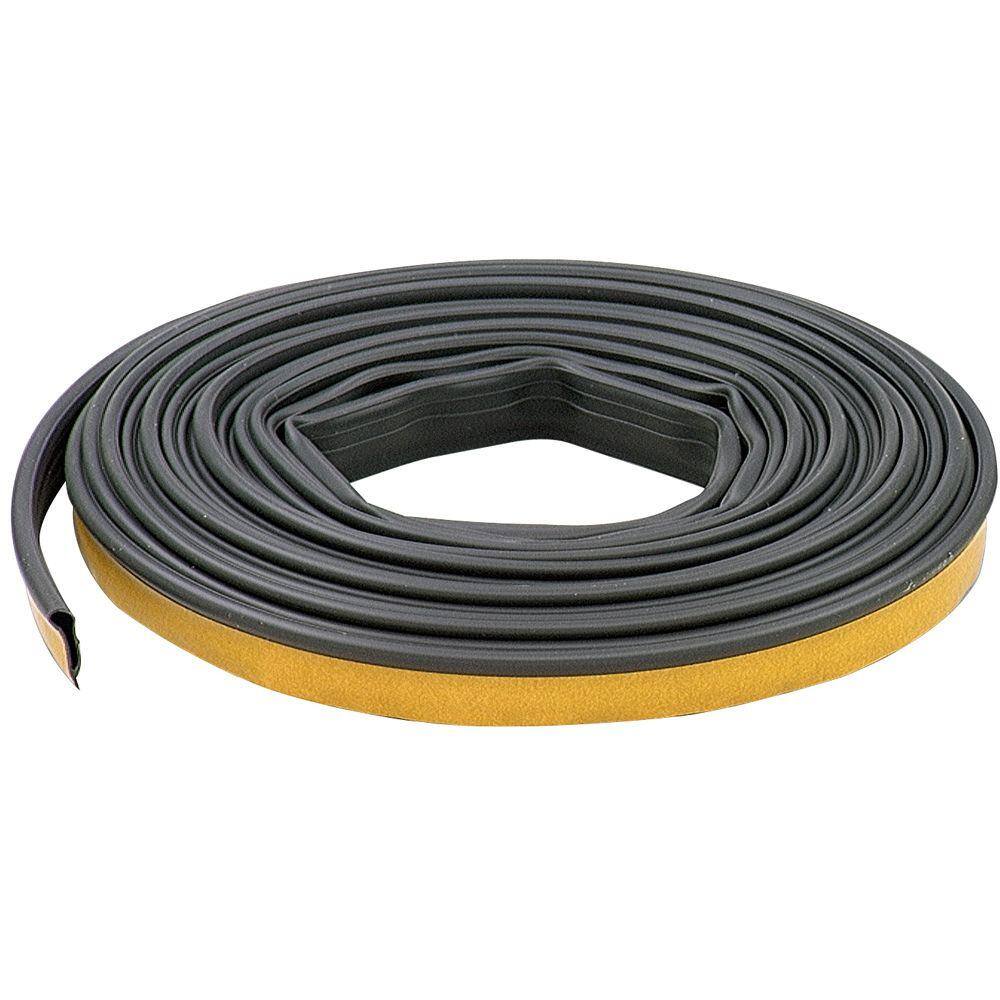 M D Building Products 1 2 In X 20 Ft Black Silicone Door Seal 68668 The Home Depot