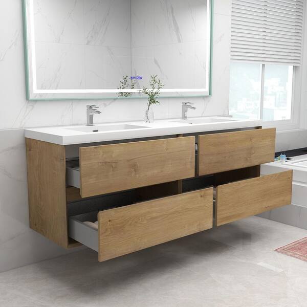 BV Better Vanity Kingdee 71 in. W x 20 in. D x 26 in. H Double