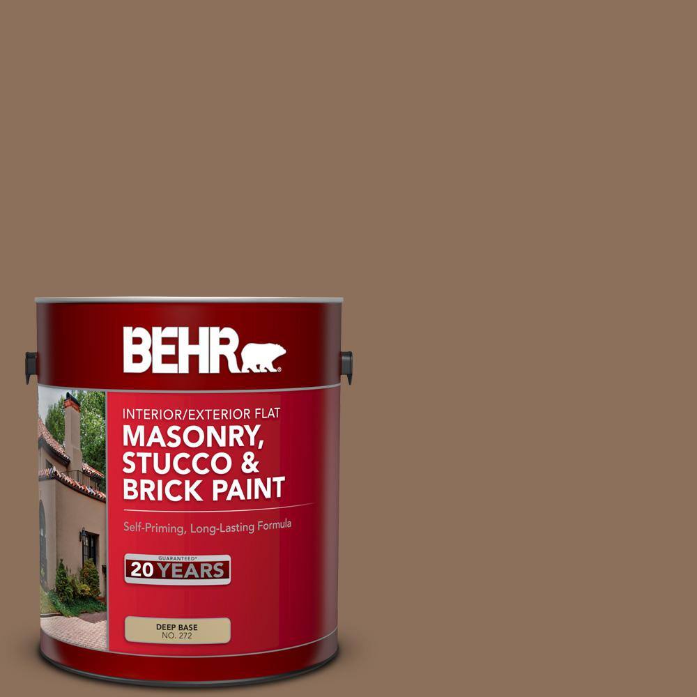 1 gal. #N240-6 Wild Mustang Flat Interior/Exterior Masonry, Stucco and Bric