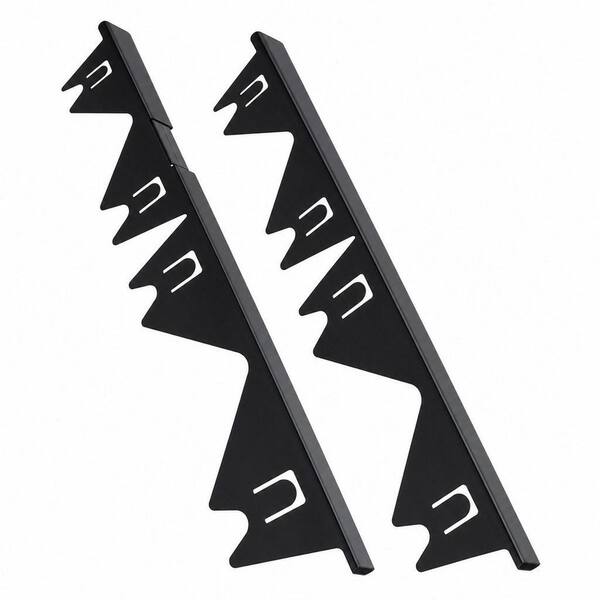 Stainless Steel Retractable Stove Gap Cover Guard in Black for Kitchen Stove and Counter Gap Filling (2 Pack)