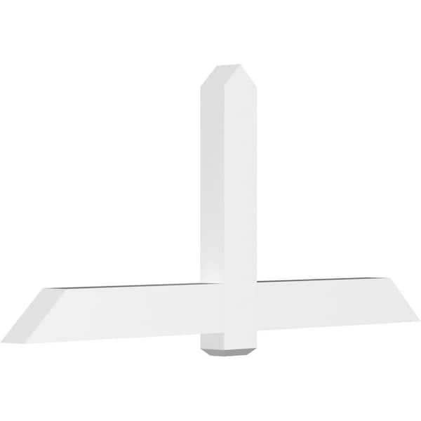 Ekena Millwork Eugene 72 in. W x 33 in. H x 4 in. D Signature Polyurethane Bracket