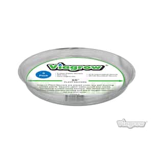 17.5 in. Clear Plastic Saucer (5-Pack)