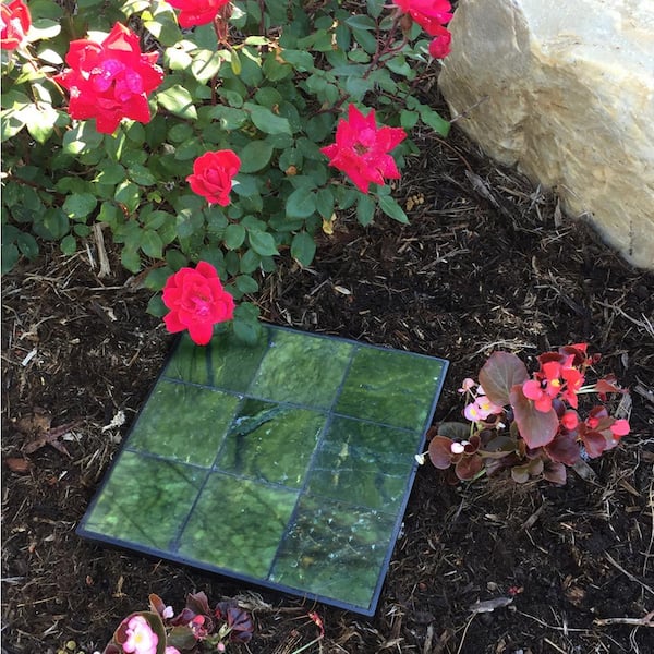 Outdoor Essentials Green Tile Stepping Stone, 12 in. x 12 in.