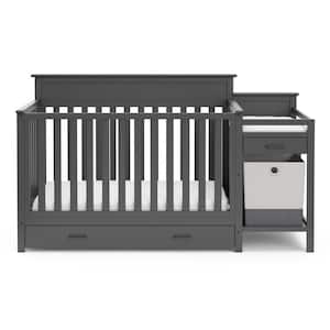 Arizona Gray 4-in-1 Convertible Crib and Changer