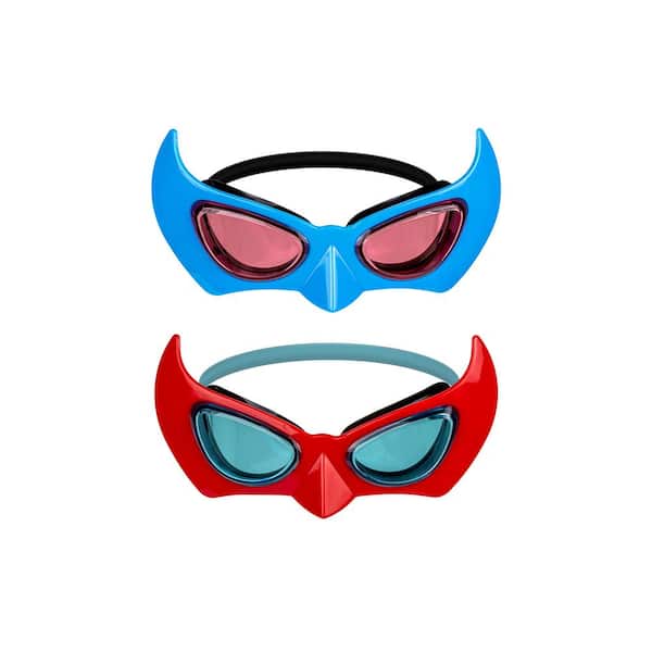 Poolmaster Blue and Red Splash Heroes Swim Goggles (2-Pack)